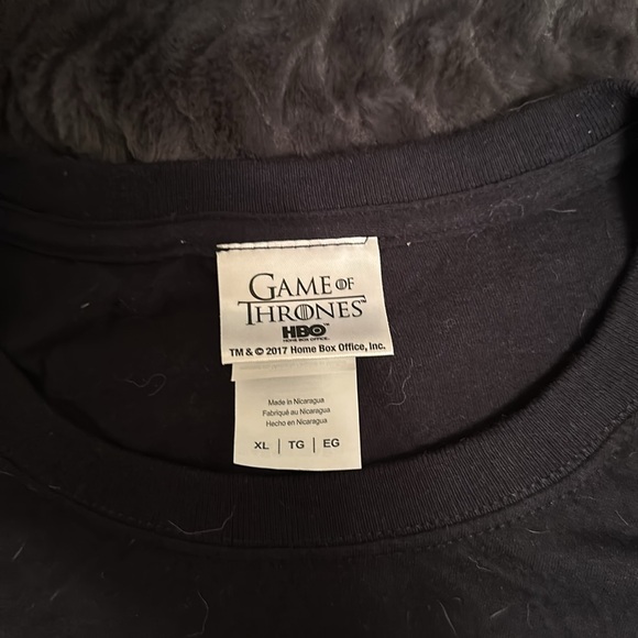 Game of Thrones - King In The North Black T-Shirt - XL - Picture 3 of 3